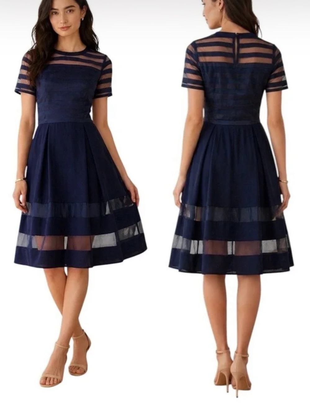 Elliatt Navy Blue Dress Anthropologie